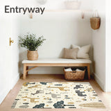 Charming Animal Themed Area Suitable for Boys Play Spaces(Beige)