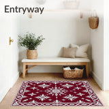 Winter Area with Delicate Ice Artwork(Red)