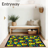 Playful Tabby Gathering with Abstract Animal Inspired Design and Dots(Black)