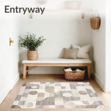 Modern Retro Area Showcasing Minimalist Geometric Shapes and Subdued Tones(Gray)