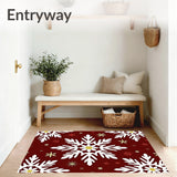 Holiday Snowflake Machine Anti Slip Accent(White)
