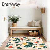 Wild Meadow Paisley Leaf Tapestry Modern Botanical(Beige)