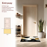 Chic Gold Foil Geometric Motif(Black)