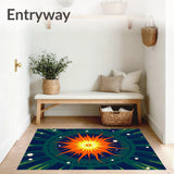 Astral Journey Heavenly Bodies Tapestry Displaying Supernova Explosion (Orange)