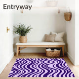 Chevron Wave Textured with Zigzag(Purple)
