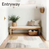 Boho Accent Floor Cover Oriental Indoor Distressed(Beige)