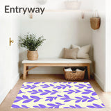 Botanical Leaf Nature Inspired Artistic Motif(Violet)