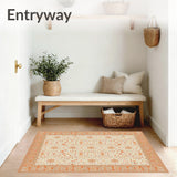 Kitchen Hallway Runner Low Pile Neutral Area(Orange)