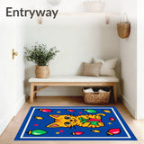 Merry Trapped Feline Quirky Yuletide Decorative Statement(Blue)