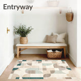 Artistic Area Featuring Abstract Geometric(Beige)