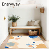 Abstract Watercolor Splash Design Throw with Artistic Brushstroke(Beige)