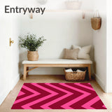 Contemporary Zigzag Artistic Statement (Pink)