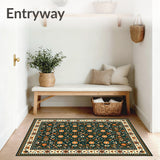 Natural Fiber Modern Jungle Border(Green)