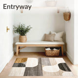 Khaki Door Mat Modern Non Skid Indoor Entrance Area(Beige)