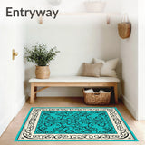 Classic Vine Scroll Framework Decorative Artistic Distinctive (Blue)