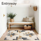 Abstract Cross in Beige and Charcoal(Beige)