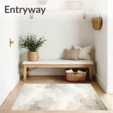 Ethereal Cloudscape Area Modern Beige Grey Blended(Beige)