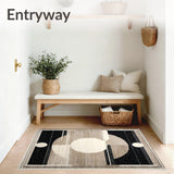 Abstract Moon Phase Beige & Black(Beige)