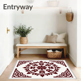 Blossom Medallion Faded Artisan (Maroon) - ODIKA