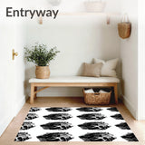 Buffalo Checkered Heritage Lattice Farmhouse Entryway Welcome(Black)