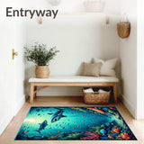 Nautical Design with Intricate Ocean Life(Blue)