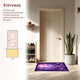 Whimsical Garden Scene(Purple)