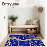 Liquid Metal Flow Abstract Contemporary Canvas Design(Gold)