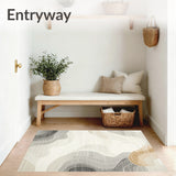 Elegant Abstract Area with Subtle Beige and Grey Hues(Beige)