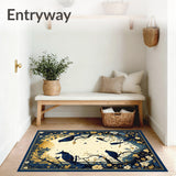 Balcony Featuring Abstract Animal Inspired Design(Blue)