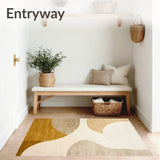 Nuevo Arch Collection Area Contemporary Beige Cream Geometric Design(Beige)