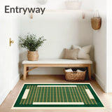 Geometric Haven with Deep Green Accents(Green)