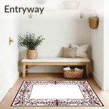 Traditional Scrollwork Design Featuring Symmetrical Vine(Brown)