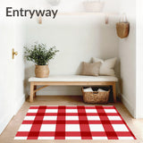 Seasonal Plaid Corridor with Timeless Buffalo Check Appeal(Red)