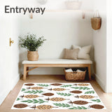 Rustic Woodland Pinecone Branch Thanksgiving Harvest(Brown)