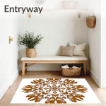 Sunburst Design with Symmetrical Petal (Brown) - ODIKA