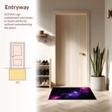 Bold Cosmic Color Splash(Purple)