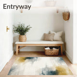 Estrella Collection Eclectic Ink Wash Abstract Area(White)