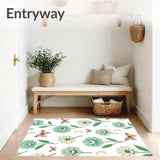 Enchanted Poppy Moth Moonlight Botanical Tapestry(Blue)