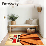 Vintage Bowling Lanes Pins Ball Alley(Beige)