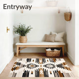 Collection With Rustic Aztec Lines and Modern Abstract Tribal Prints(Gray)