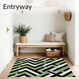 Modern Zigzag Chevron Herringbone Stylized Tessellation(Black)