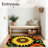 Blooming Sunshine Petal Shaped Floor Decoration(Black)