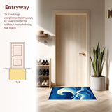 Chic Abstract Oceanic(Blue)