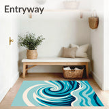 Elegant Sea Surge Masterwork Contemporary(Blue)