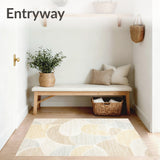 Quick Dry Beige Coral Velvet with Non Slip Bottom and Texture(Beige)