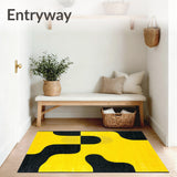 Interwoven Curved Lines(Yellow)