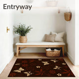 Midnight Blossom Fantasy Ethereal Dance Tapestry(Brown)