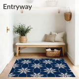 Festive Snowflake Crystalline Winter Holiday(Blue)