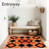 Harvest Argyle Patchwork with Interlocking Motifs(Orange)