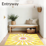 Whimsical Starburst Dream with Swirling Accents and Playful Motifs(Yellow)